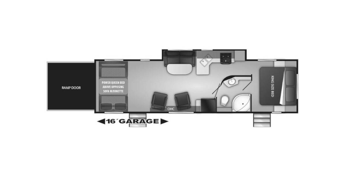 2019 Cruiser RV Stryker Toy Hauler 2916 Travel Trailer at Luxury RV's of Arizona STOCK# T466 Floor plan Layout Photo