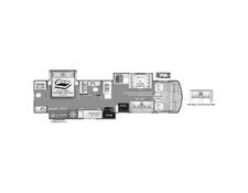 2023 Thor Challenger Ford F-53 37DS Class A at Luxury RV's of Arizona STOCK# M186 Floor plan Image