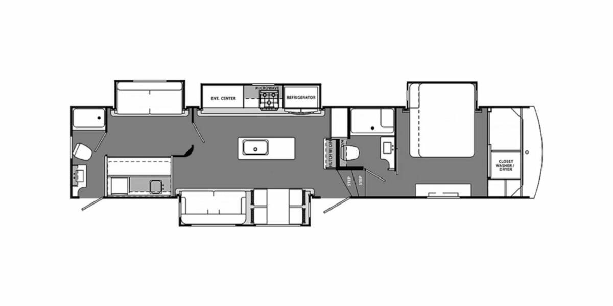 2020 Cardinal Limited 3830BHLE Fifth Wheel at Luxury RV's of Arizona STOCK# T588 Floor plan Layout Photo