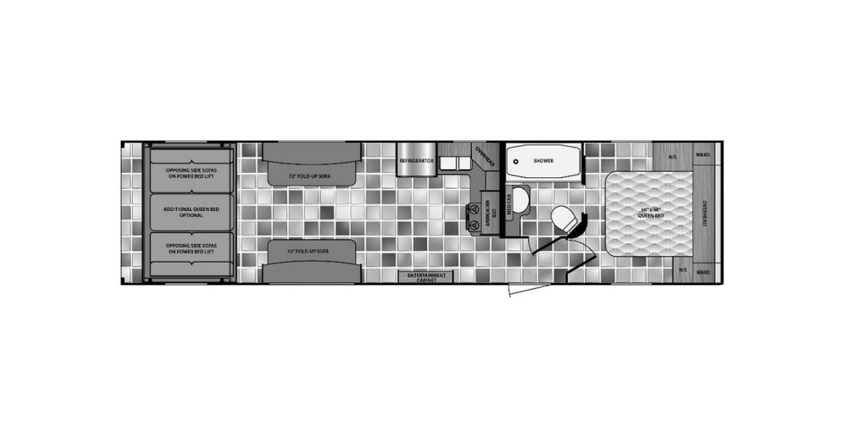 2016 Winnebago Spyder 32SC Travel Trailer at Luxury RV's of Arizona STOCK# U776 Floor plan Layout Photo