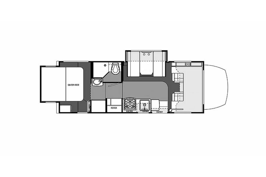2014 Solera 24R Class C at Luxury RV's of Arizona STOCK# U850 Floor plan Layout Photo