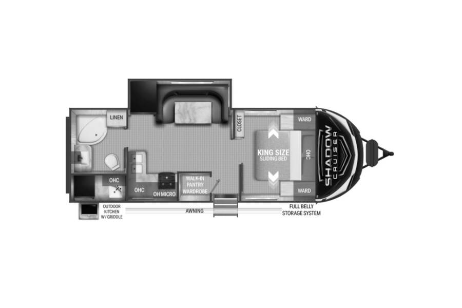 2022 Cruiser RV Shadow Cruiser 239RBS  at Luxury RV's of Arizona STOCK# T789 Floor plan Layout Photo