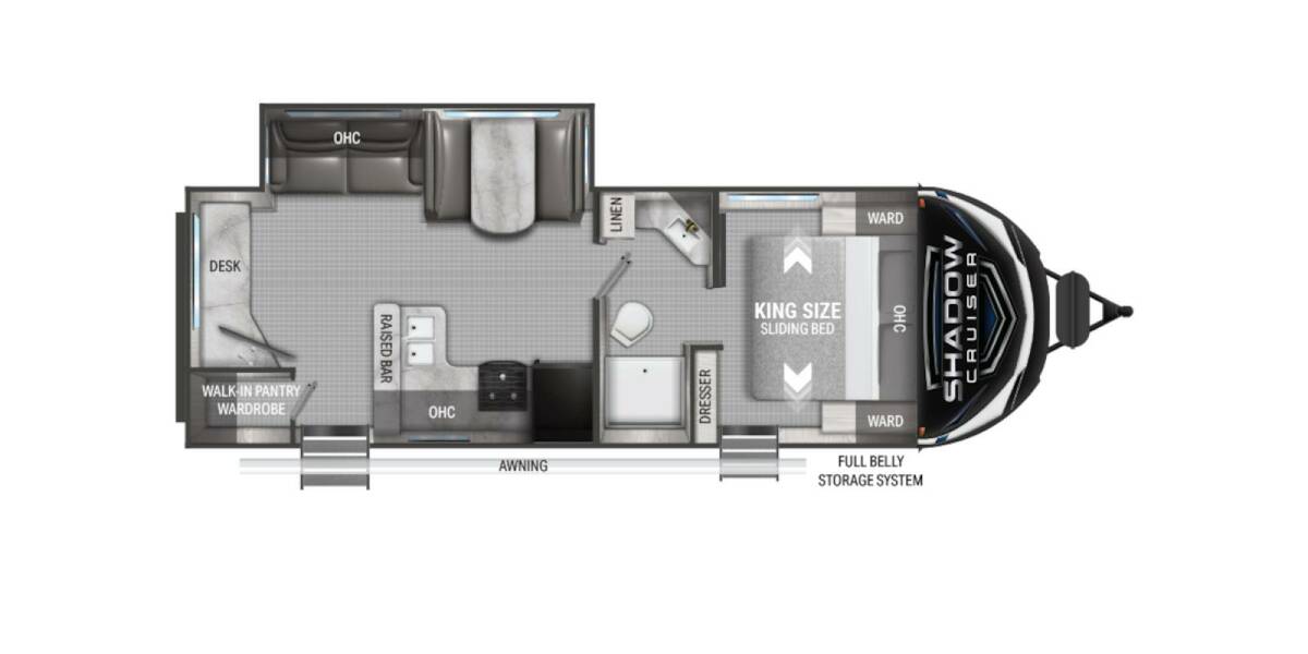 2022 Cruiser RV Shadow Cruiser 257MKS Travel Trailer at Luxury RV's of Arizona STOCK# T803 Floor plan Layout Photo