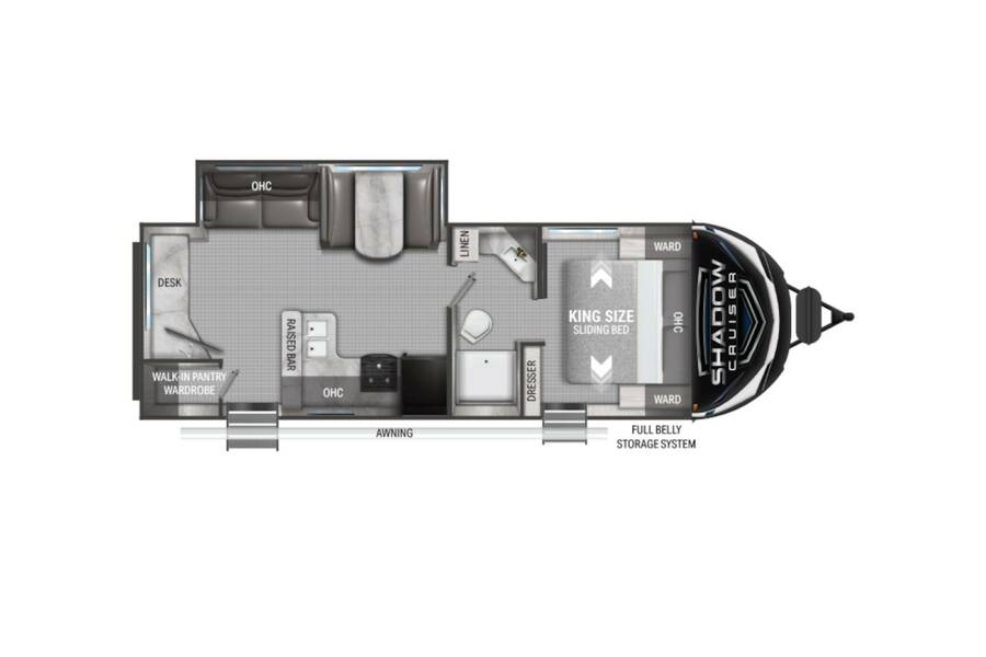 2022 Cruiser RV Shadow Cruiser 257MKS  at Luxury RV's of Arizona STOCK# T803 Floor plan Layout Photo