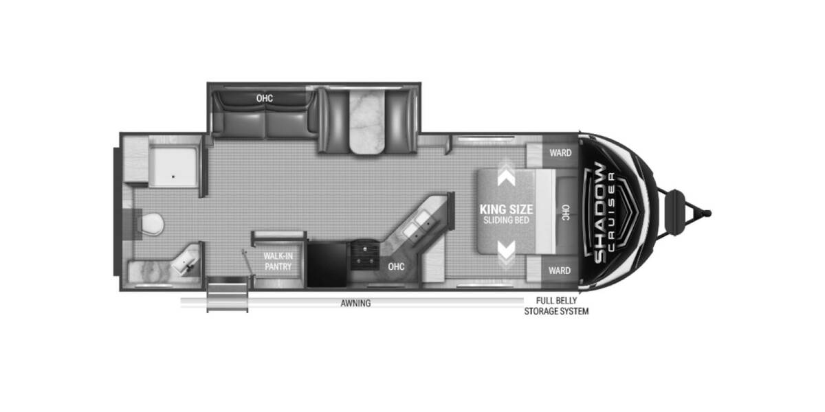 2022 Cruiser RV Shadow Cruiser 260RBS Travel Trailer at Luxury RV's of Arizona STOCK# T820 Floor plan Layout Photo