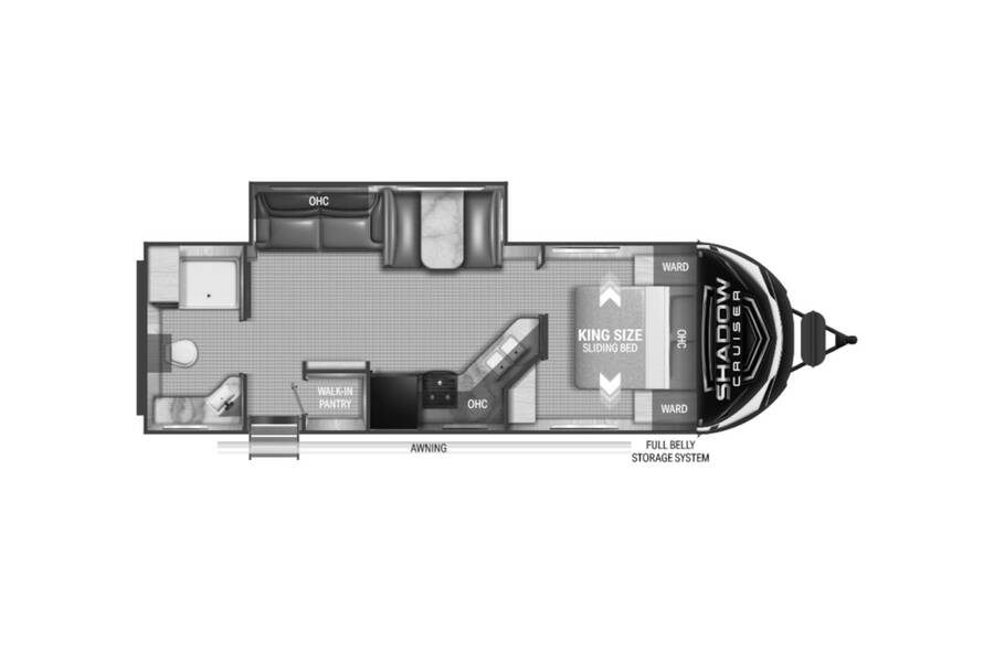 2022 Cruiser RV Shadow Cruiser 260RBS Travel Trailer at Luxury RV's of Arizona STOCK# T820 Floor plan Layout Photo