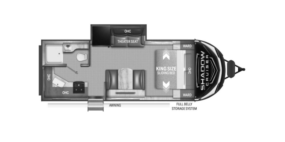 2022 Cruiser RV Shadow Cruiser 227MLS Travel Trailer at Luxury RV's of Arizona STOCK# T869 Floor plan Layout Photo