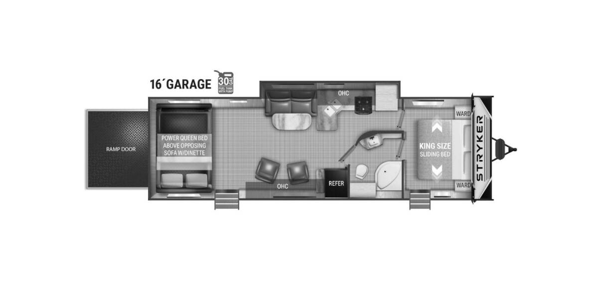 2022 Cruiser RV Stryker 2916 Travel Trailer at Luxury RV's of Arizona STOCK# T885 Floor plan Layout Photo