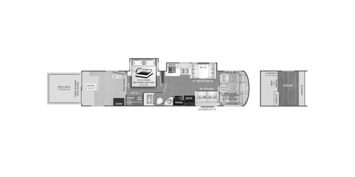 2023 Thor Outlaw 38KB Class A at Luxury RV's of Arizona STOCK# M166 Floor plan Layout Photo
