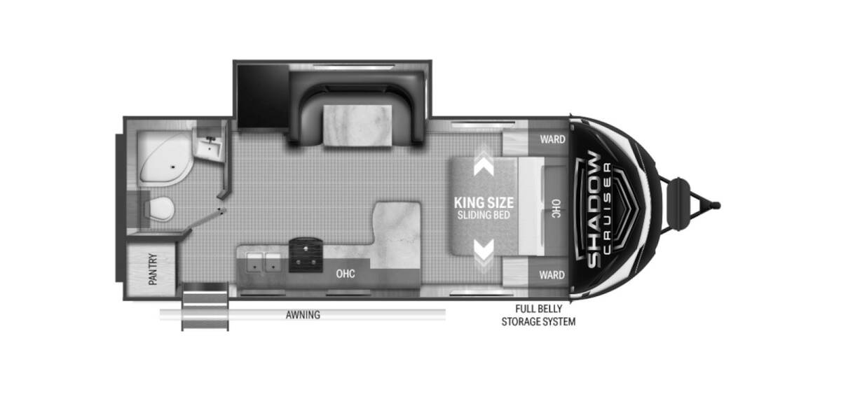 2022 Cruiser RV Shadow Cruiser 225RBS Travel Trailer at Luxury RV's of Arizona STOCK# T845 Floor plan Layout Photo