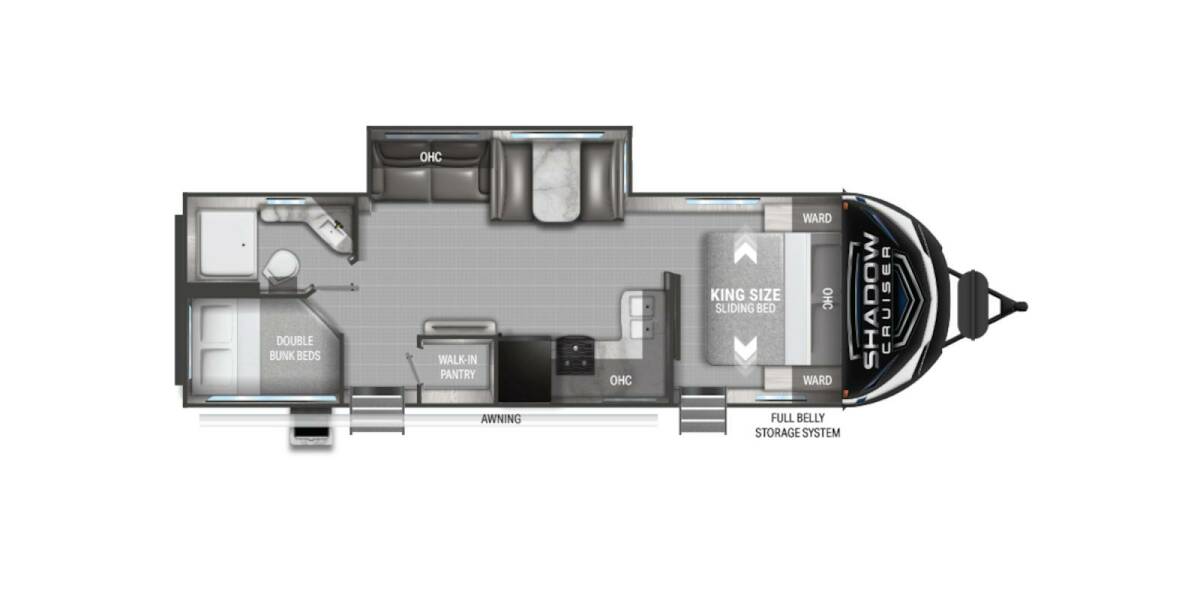 2022 Cruiser RV Shadow Cruiser 277BHS Travel Trailer at Luxury RV's of Arizona STOCK# T871 Floor plan Layout Photo