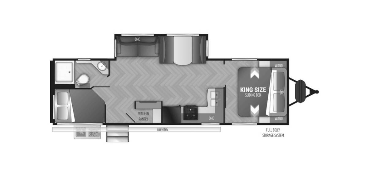 2021 Cruiser RV Shadow Cruiser 277BHS Travel Trailer at Luxury RV's of Arizona STOCK# C334 Floor plan Layout Photo