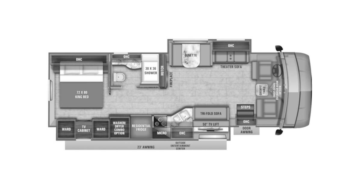 2020 Entegra Coach Vision XL 34G Class A at Luxury RV's of Arizona STOCK# U1018 Floor plan Layout Photo