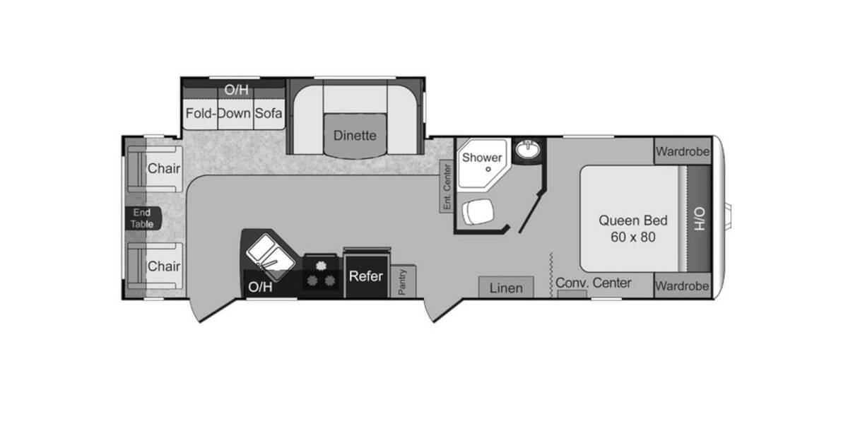 2014 Keystone Passport GT West 2890RLWE Travel Trailer at Luxury RV's of Arizona STOCK# U1042 Floor plan Layout Photo
