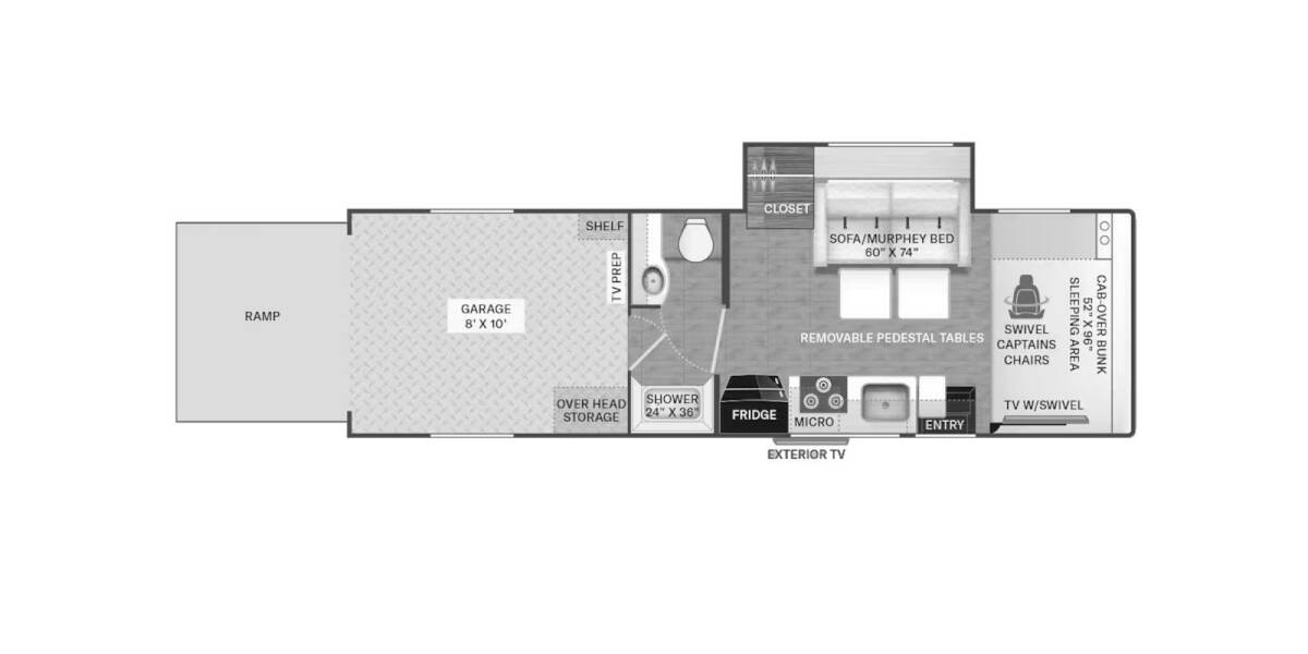 2024 Thor Outlaw Ford 29T Class C at Luxury RV's of Arizona STOCK# M190 Floor plan Layout Photo