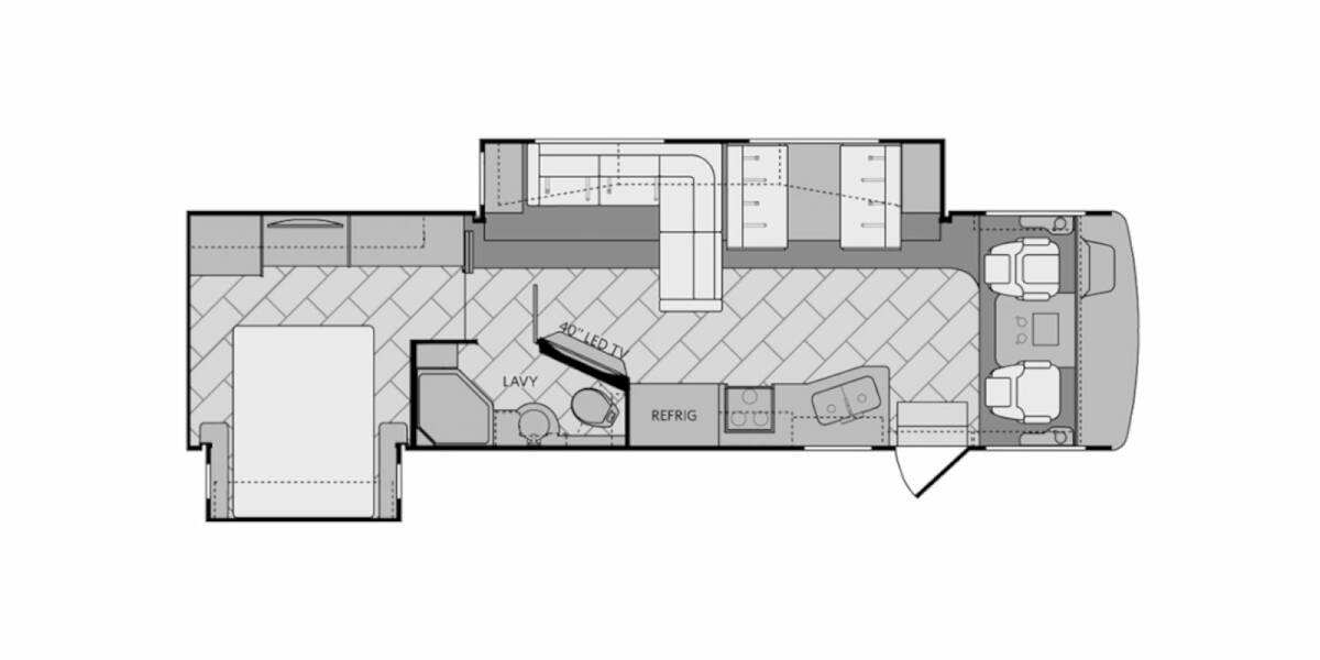 2016 Fleetwood Bounder Ford 33C Class A at Luxury RV's of Arizona STOCK# U1070 Floor plan Layout Photo