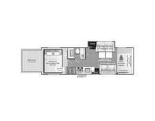 2024 Thor Outlaw Ford Toy Hauler 29J Class C at Luxury RV's of Arizona STOCK# M194 Floor plan Image