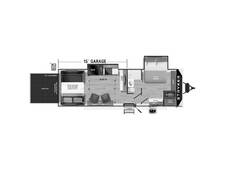 2024 Cruiser RV Stryker Toy Hauler 2915 Travel Trailer at Luxury RV's of Arizona STOCK# T936 Floor plan Image