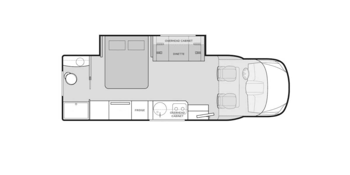 2020 Tiffin Wayfarer Mercedes-Benz 25RW Class C at Luxury RV's of Arizona STOCK# C342 Floor plan Layout Photo