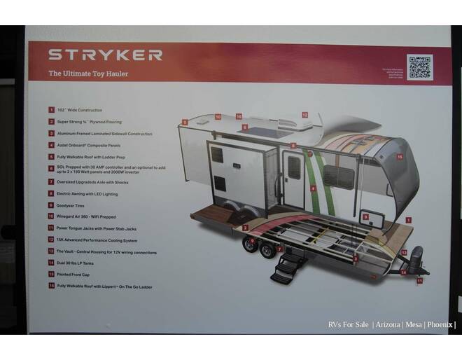 2024 Cruiser RV Stryker Toy Hauler 2614 Travel Trailer at Luxury RV's of Arizona STOCK# T967 Photo 12
