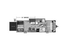 2024 Cruiser RV Stryker Toy Hauler 2916 Travel Trailer at Luxury RV's of Arizona STOCK# T968 Floor plan Image
