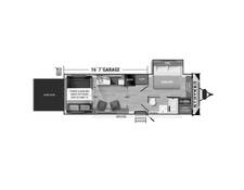 2023 Cruiser RV Stryker Toy Hauler 2516 Travel Trailer at Luxury RV's of Arizona STOCK# T911 Floor plan Image